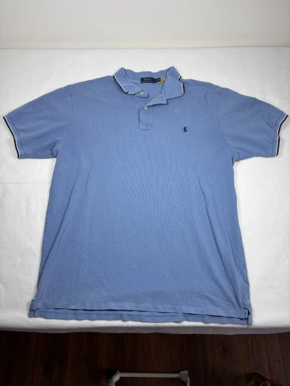 Polo Ralph Lauren Blue Polo Short Sleeve Pony Preppy Golf Coastal Athletic 2XLT